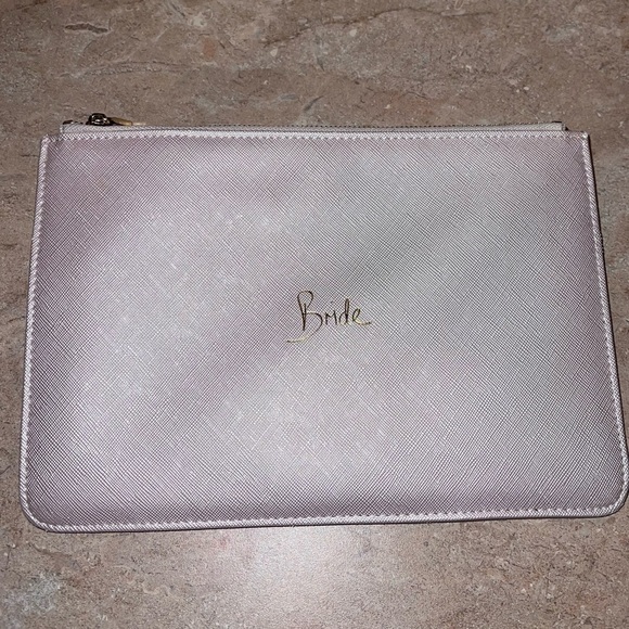 Pink Rose Gold Bride Clutch - Picture 1 of 4